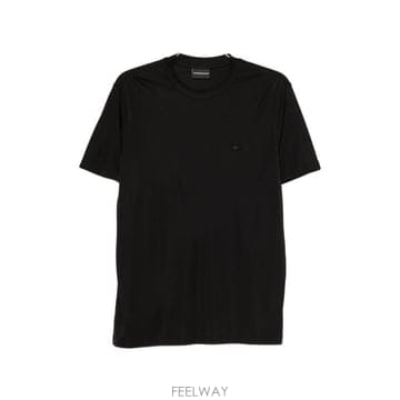 26SS 엠포리오 아르마니 반팔 티셔츠 EM004586 AF13721UC001 BLACK