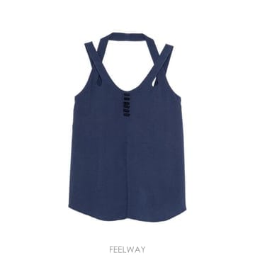 26SS 엠포리오 아르마니 민소매 티셔츠 EW003106 AF20287UB130 NAVY