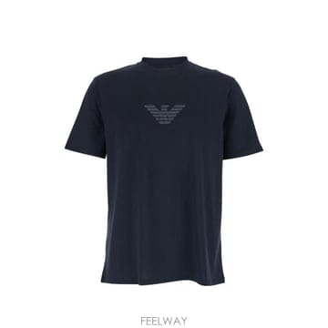 26SS 엠포리오 아르마니 반팔 티셔츠 EM004583 AF13669MB561 NAVY