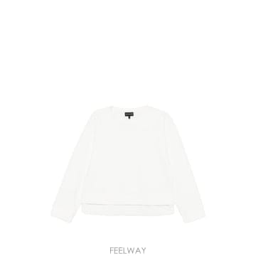 아르마니 로고 코튼 맨투맨