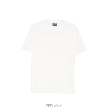 26SS 엠포리오 아르마니 반팔 티셔츠 EM004586 AF13721U0003 WHITE