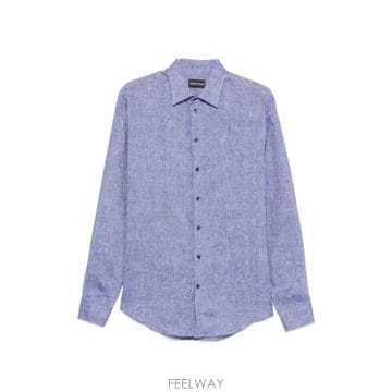 26SS 엠포리오 아르마니 긴팔 셔츠 EM000099 TE10157OB003 NAVY
