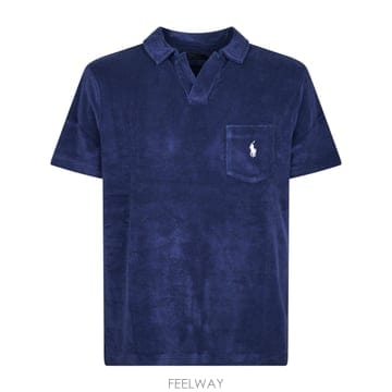 폴로 랄프 로렌 코튼 terry 폴로 셔츠 with embroidered 로고 710A12491001 TP5