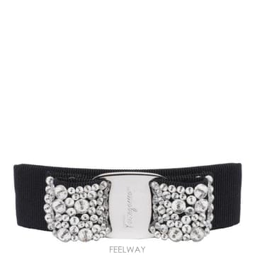 Ferragamo 26FW ����䷹ ��󰡸� �־� 524894 342759NERO CRYSTAL Black26FW ����䷹ ��󰡸� �־� 524894 342759NERO CRYSTA