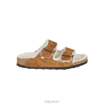Birkenstock 25FW BIRKENSTOCK ARIZONA SHEARLING �� SUEDE S��ALS 1001135MINK25FW BIRKENSTOCK ARIZONA SHEARLING �� SUEDE S��ALS 100