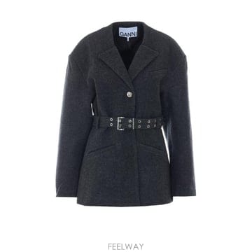 26FW 가니 수트 자켓 A1130013 252 Grey