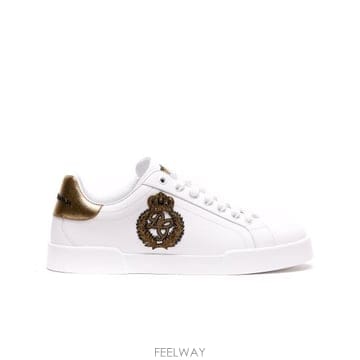Dolce&Gabbana 26FW ��ü�ذ��ٳ� ī����Ų ���� �������ǳ� ����Ŀ�� CS2330 AH1368I047 White26FW ��ü�ذ��ٳ� ī����Ų ���� �������ǳ� ����Ŀ�� CS