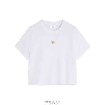 Maison Kitsune Maison Kitsune ���̺� Fox cropped T ���� PW00111KJ7026P100 TP5735Maison Kitsune ���̺� Fox cropped T ���� PW00111KJ7026