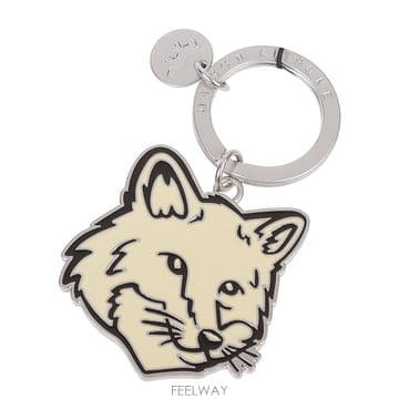 메종 키츠네 볼드 폭스 헤드 키링 PM
