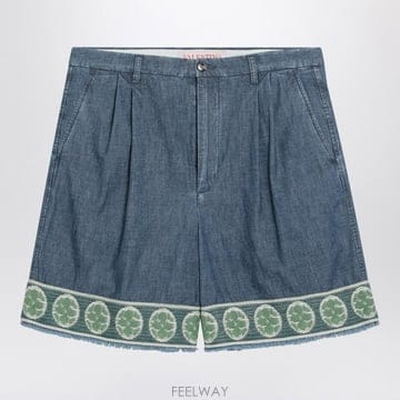 25 S/S 발렌티노 블루 버뮤다 쇼츠 WITH 자카드 하의 6V3D B0051853189