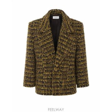 26FW 생로랑 수트 자켓 871063 Y3L803113 Green