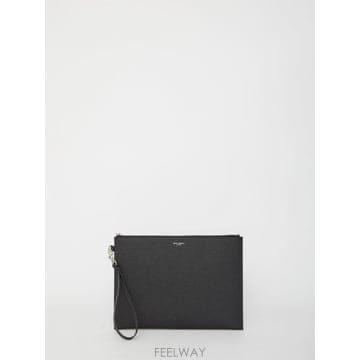 Saint Laurent 26FW ���ζ� Ŭ��ġ �Ŀ�ġ 683865 BLACK26FW ���ζ� Ŭ��ġ �Ŀ�ġ 683865 BLACK