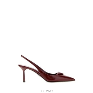 26FW 프라다 레더 슬링백 펌프 1I901MFDD75055 F0D27 Burgundy