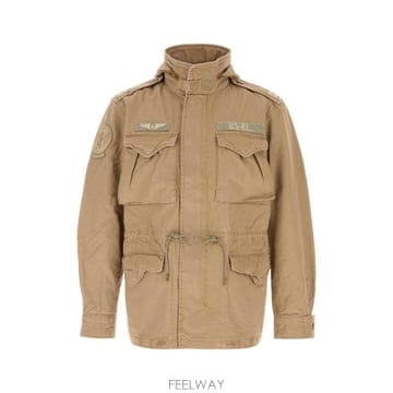 26FW 폴로 랄프로렌 로고 아이코닉 밀리터리 자켓 710961616 500 Beige o Tan
