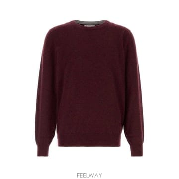 26FW 브루넬로 쿠치넬리 캐시미어 니트 M2200100 CNU36 Burgundy