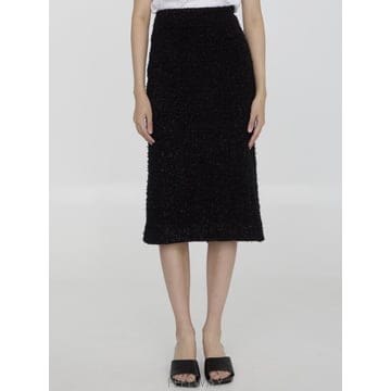 24 F/W 발렌시아가 트위드 미디 스커트 793601T3328100 B0021323068