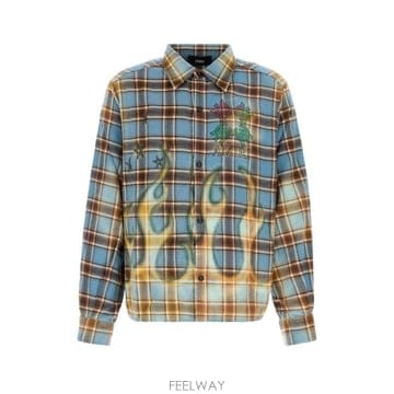 Amiri 26FW �ƹ̸� ������ AMTOSH1187 BLUE Checked26FW �ƹ̸� ������ AMTOSH1187 BLUE Checked