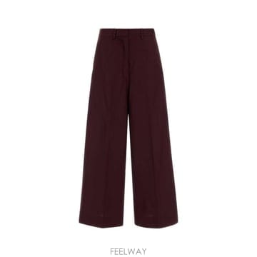 26FW 에스막스마라 스트레이트 팬츠 2629136021600 067 Burgundy