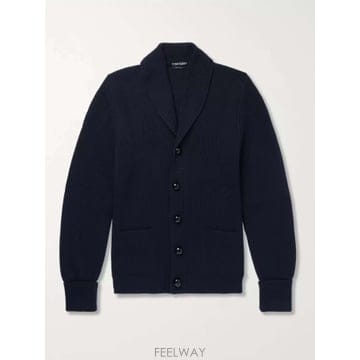 톰포드 숄칼라 리브드 울 가디건 BTM82 TFK154 B0080088931
