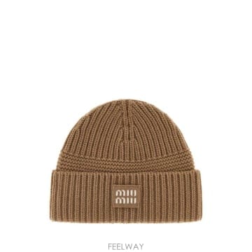 26FW 미우미우 모자 5HC5392F8S F0040 Camel
