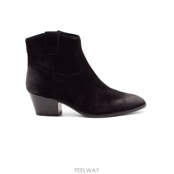 아쉬 블랙 스웨이드 앵클 부츠 FAME08BLACK B0302258955