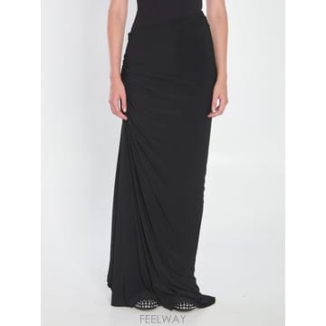 25 F/W 알라이아 맥시 드레이프 저지 드레스 AA9J2378J05 B0021669247