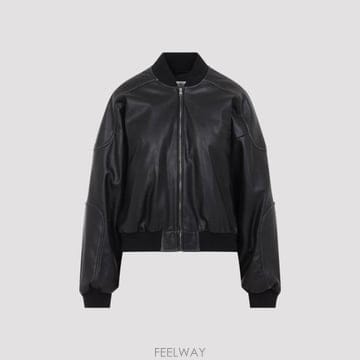 26FW MM6 메종마르지엘라 가죽 자켓 S52AM0358 M35455 900 BLACK