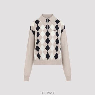 26FW 미우미우 스웨터 MML08BSOOO 6033 F0006 BEIGE