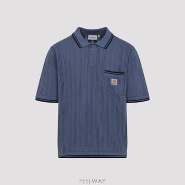 Carhartt 26SS Į��Ʈ WIP �������� ���� ���� Ƽ���� I0361683QHXX03 VELVET BLUE DEEP26SS Į��Ʈ WIP �������� ���� ���� Ƽ���� I0361683QHXX