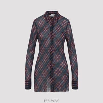 Dries Van Noten 26FW �帮�� �� ��ư ����콺 2620107174272 504 BLUE26FW �帮�� �� ��ư ����콺 2620107174272 504 BLUE
