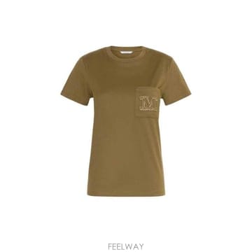 26FW 막스마라 반팔 티셔츠 2621946051600 006 KHAKI SCURO