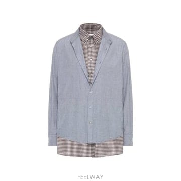 메종 마르지엘라 더블 레이어 셔츠