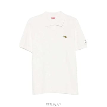 26FW 겐조 폴로 티셔츠 FG65PO1594PU 02 BLANC CASSE
