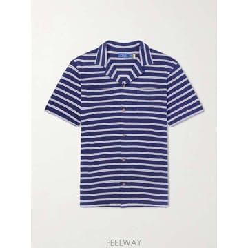 26 F/W 폴로 랄프로렌 스트라이프 코튼블렌드 셔츠 710A1300 B0081977474