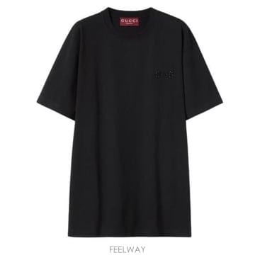 GUCCI 26SS ���� �ڼ� ��ư ���� Ƽ���� 837959 XJHMR1043 Black26SS ���� �ڼ� ��ư ���� Ƽ���� 837959 XJHMR1043 Black