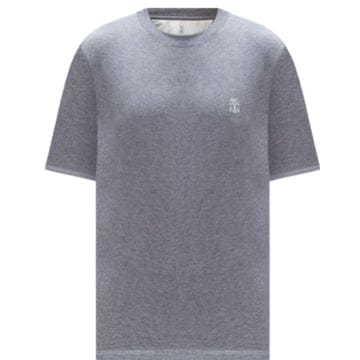 Brunello Cucinelli 26FW ���ڷ� ��ġ�ڸ� ��ư ���� ũ��� Ƽ���� M0B138440 CFD23 Grigio26FW ���ڷ� ��ġ�ڸ� ��ư ���� ũ��� Ƽ���� M0B1384