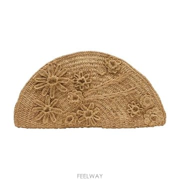 26 S/S 바네사 브루노 클러치 VANESSA 브루노 라피아 베이지 B0731963650