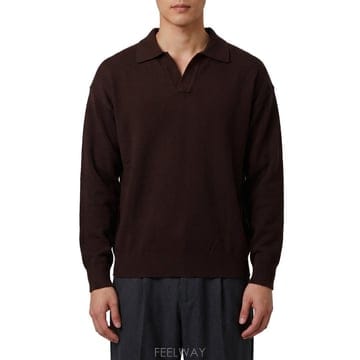 26 F/W 로베르토 콜리나 MOOR 브라운 SKIPPER 폴로 셔츠 B0022259143