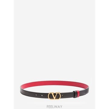 26 F/W 발렌티노 V로고 시그니처 리버서블 레더 벨트 9W2T0S B0022259170