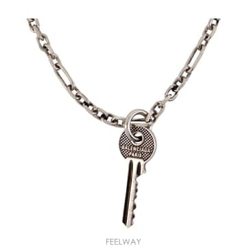 26 F/W 발렌시아가 NEVERLOST 목걸이 발렌시아가 메탈 실버 B0732254305