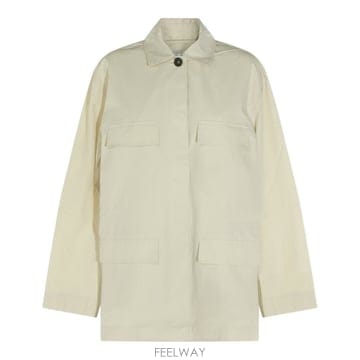 토템 OYSTER 코튼 블렌드 COLLARED 트렌치 코트 263W B1042258771