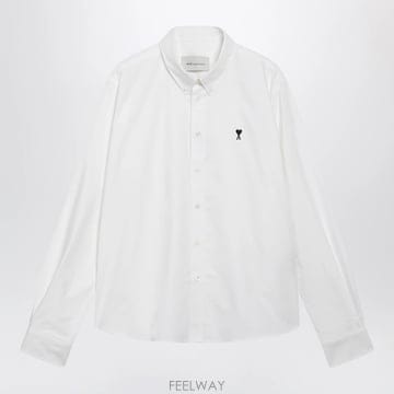 26 F/W 아미 화이트 아미 드 꾀흐 셔츠 인 코튼 USH878CO B0052259377
