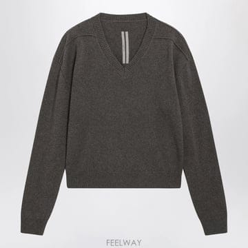 26 F/W 릭오웬스 토프 브이넥 스웨터 인 캐시미어 & 울 RU02 B0052259383