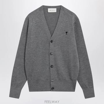 26 F/W 아미 그레이 아미 드 꾀흐 가디건 인 울 HKC36100 B0052259389