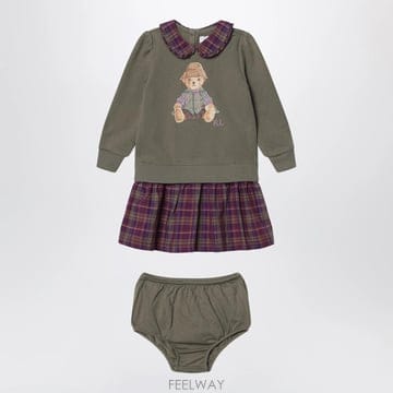 26 F/W 폴로 랄프로렌 OLIVE 그린 폴로 베어 투피스 셋 WI B0052259444