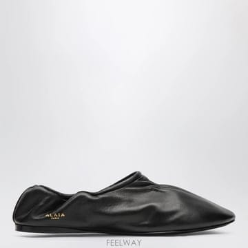 26 S/S 알라이아 소프트 슬리퍼 인 블랙 레더 AA3A1024I1 B0052259450