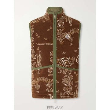 몽클레어 LOGOAPPLIQUED TEDDYJACQUARD 베스트  B0082260241