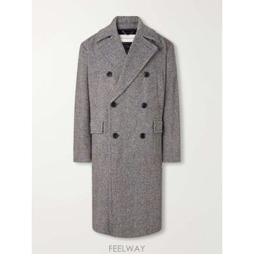 드리스 반 노튼 RASCOTT 더블브레스티드 WOOLTWEED 코트 B0082260270