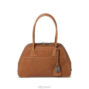 그란데비타 해외 미우미우 여성 VIVANT REGULAR LEATHER HANDBAG 5BB1992BBLF0