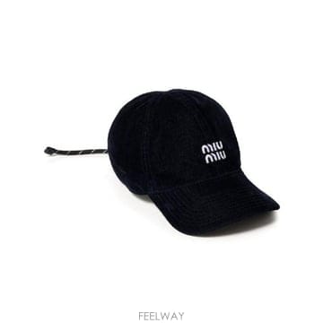 그란데비타 해외 미우미우 여성 VELVET BASEBALL CAP 5HC3692CUAF0Q10